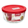 Pyrex, Storage Plus Round Red Lid 4 Cup, 1 Each