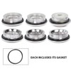 ALLGOOD Dash Knob Bezels and Gaskets Compatible with 1962 Galaxie/Full-size