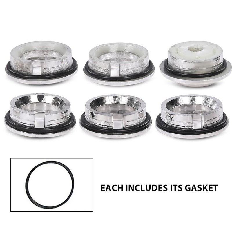 ALLGOOD Dash Knob Bezels and Gaskets Compatible with 1962 Galaxie/Full-size