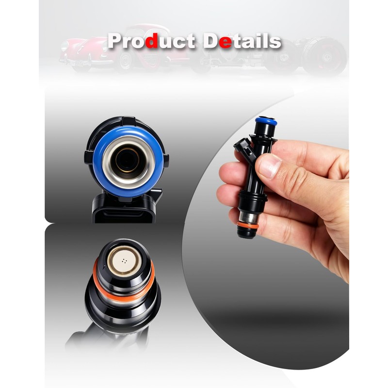 Amblee 5-Count Fuel Injector Compatible with 2004-2007 Chevy, GMC, Isuzu,