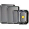 Kitcheneur 4-Pack - Baking Tray and Roasting Tray Set -