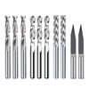10Pcs CNC Router Bit Combination Kit, 1/8'' Shank End Mill