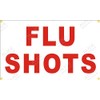 28" X 46" FLU SHOTS Vinyl Banner Sign, Existing Text