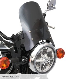 Endurance XJLEJ8642S3 Motorcycle Meter Visor Long Set Smoke + Mounting Kit W800 W800 STREET EJ800B