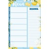 Lemons Weekly Magnetic Meal Planning Pad for Fridge with Tear-Off