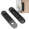 Pocket Lock Handle Invisible Light Weight Black Lock Circular Sliding