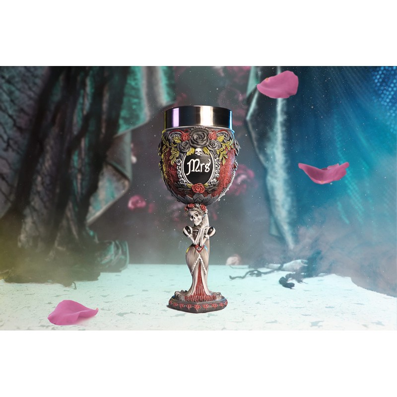 Nemesis Now Mrs Goblet, 21cm, 200ml Capacity, Resin, Black, Gothic
