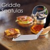HaSteeL Metal Spatula Set of 4, Stainless Steel Griddle Spatula