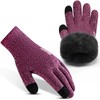 Rahhint Thermal Winter Gloves for Men Women Pure Wool Knit