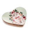 Rex London Wooden Heart-shaped Trinket Dish - Cat