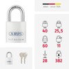 ABUS Titalium padlock 80TI/60 - Cellar lock with lightweight, solid