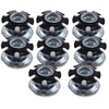 Threaded Inserts for 1 inch (OD) Round Tubing 1/4-20 Thread 8 Pack Metal Tubing Threaded Star Threaded Round Adapter Thread Inserts for Metal Super-Deals-Shop