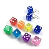 Real Dice Earrings, 16mm Gaming Dice, Many Colors, Titanium Ear