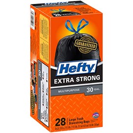 HEFTY CINCH TRASH BAGS 30G 28CT