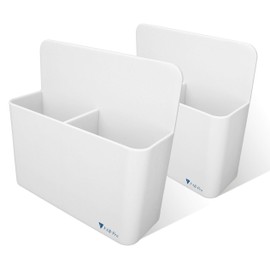 V VAB-PRO Magnetic Pocket Set of 2 Fridge Whiteboard Pen Holder Marker Eraser Storage Adjustable Divider MS-201WH-JP-2