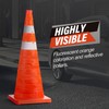 RoadHero 28 Inch [4 Pack] Collapsible Traffic Safety Cones, Multi