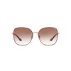 Coach HC7133 Sunglasses, Shiny Rose Gold/Burgundy/Burgundy Gradient, 57 mm