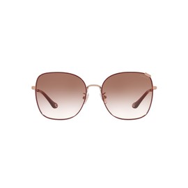 Coach HC7133 Sunglasses, Shiny Rose Gold/Burgundy/Burgundy Gradient, 57 mm