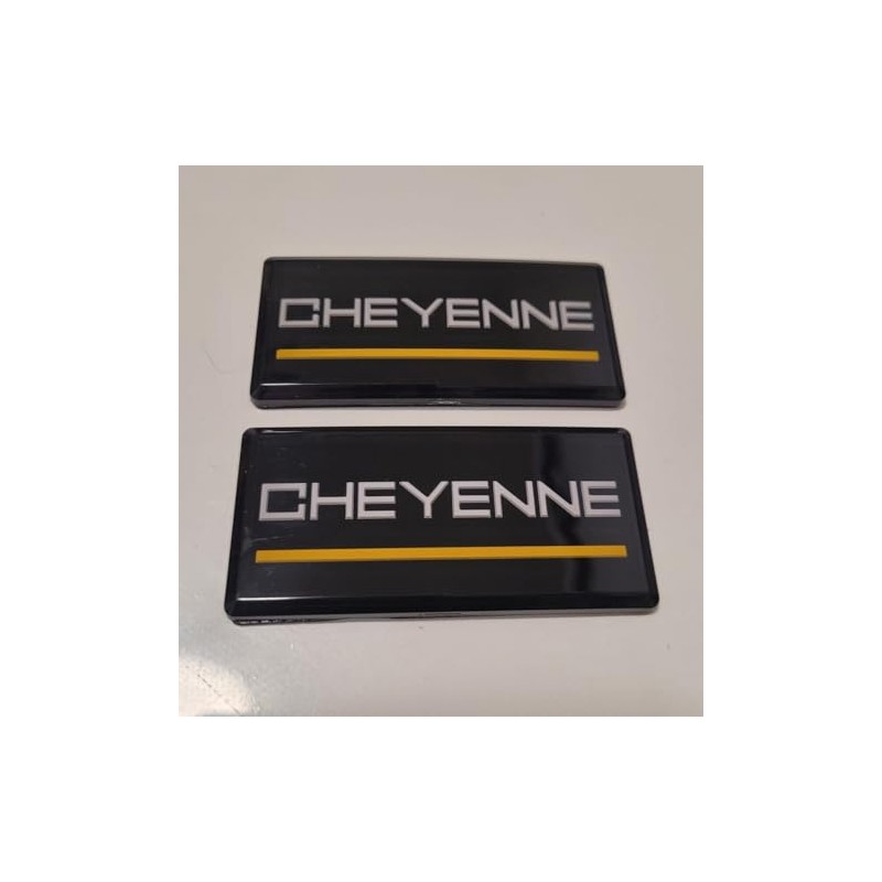 2X 88-98 Cheyenne Roof Pillar Cab Emblem 3D Badge Nameplate
