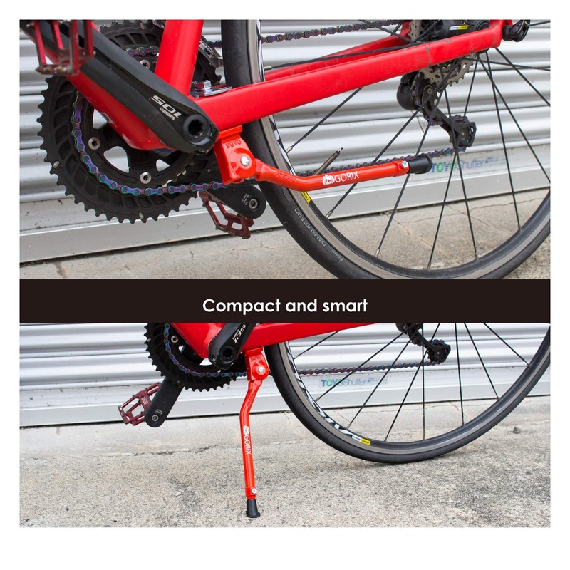 GORIX (GX-KC22AAJ-Z) Smart Bicycle Kickstand Center Stand, Lightweight, Compatible with