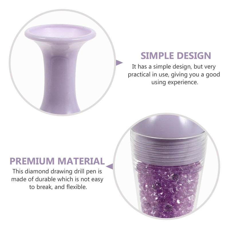 NUOBESTY 3pcs Vase Shape Drill Pen Flower Pot Shaped Standable