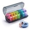 VIGOR PATH 7-Day Pill Organizer with Two Compartments Per Day,