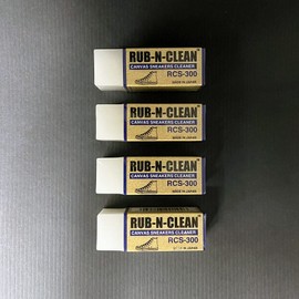 RUB-N-CLEAN Goma de borrar de lona para zapatillas, 4 unidades por paquete (RCS-300-4P)