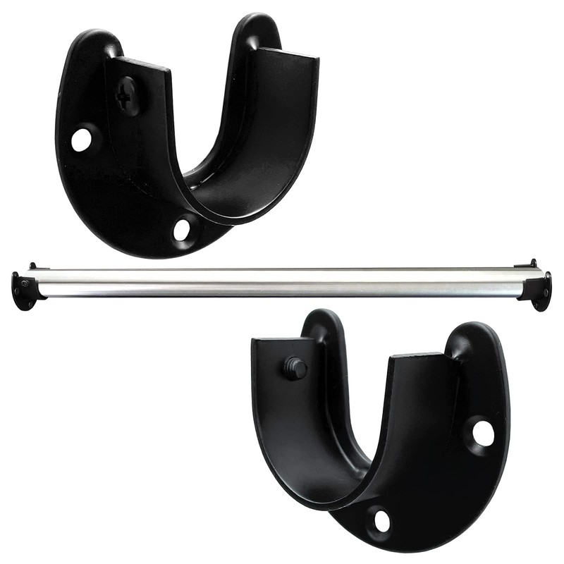 OperSeven 1-1/4 Inch 4 Packs Black Heavy Duty Stainless Steel