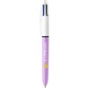 BIC 4 Colours Retractable Ballpoint Pens Medium Tip 1.0 mm