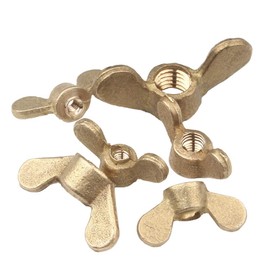 Yudesun 1Pcs M16 Wing Nut Fasteners Brass Butterfly Nuts Bolt Hand Twist Screw Cap Components