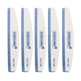 Professional Nail File Double Sided Grit 100/180 Buffer Emery Board Manicure Tools for Nail Grooming and Styling, Acrylic Gel Nail Buffer File Block Nail Polisher - 15 Pcs (100/180)