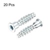 sourcing map 20Pcs M7x30mm Hex Socket Countersunk Head Self Tapping
