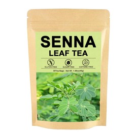 MANLAZULI Senna Tea Bags, Naturally Senna Leaf Tea for Relieve Constipation, Aid in Digestion - 30 Tag Bags.