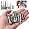 Dilightnews Pack of 6 Socket Spanner Nuts, 8 Pieces Socket