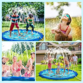 Obuby Sprinkle & Splash Play Mat, Sprinkler for Kids,Upgraded 68' Summer Outdoor