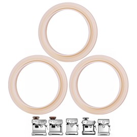 3 Pcs 54mm Silicone Steam Ring, No BPA Silicone Gasket Replacement Compatible with Barista 878/870/860/880/810/840/450/500 and Sage 880/878/875/870/810/500, for Espresso Machine Repair and Upgrade
