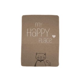David Fussenegger My Happy Place Cat Blanket Smoke 90 x 70 cm