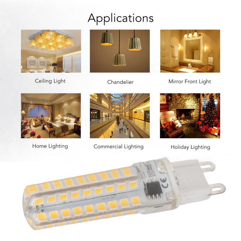 6PCS G9 LED Bulb Dimmable 3W 270LM 72LEDs G9 Bulb