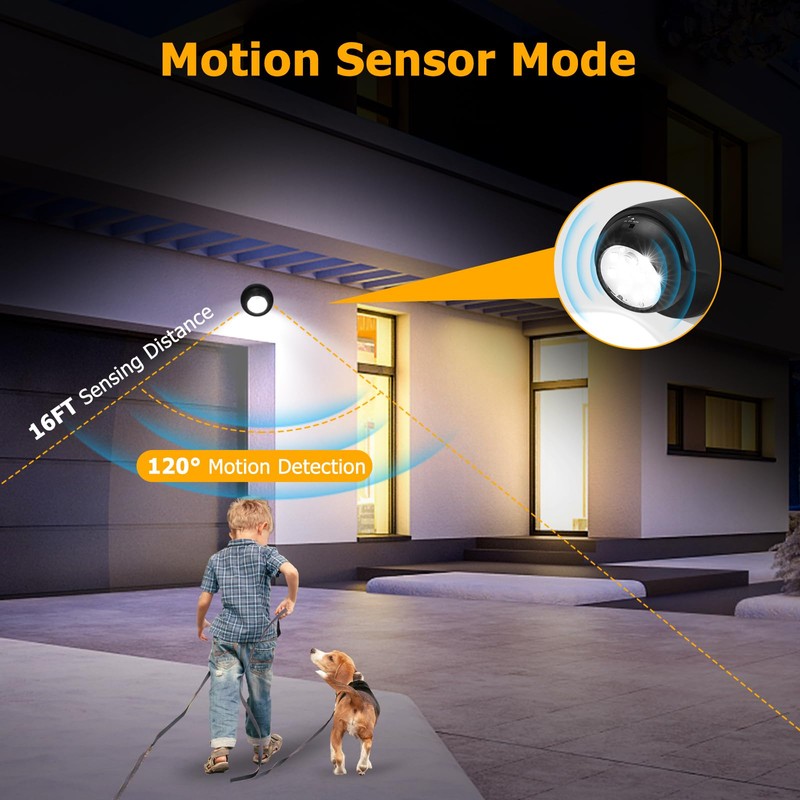 LemonBest Motion Sensor Outdoor Lights - Outdoor Motion Sensor Light