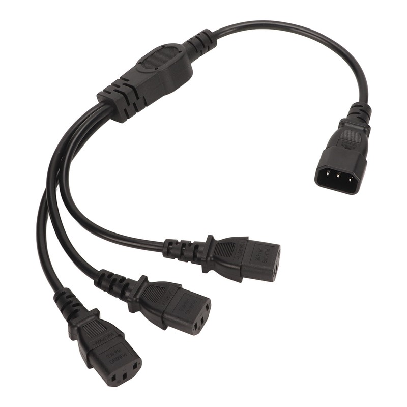 IEC 320 C14 to 3 X C13 Power Cable Universal