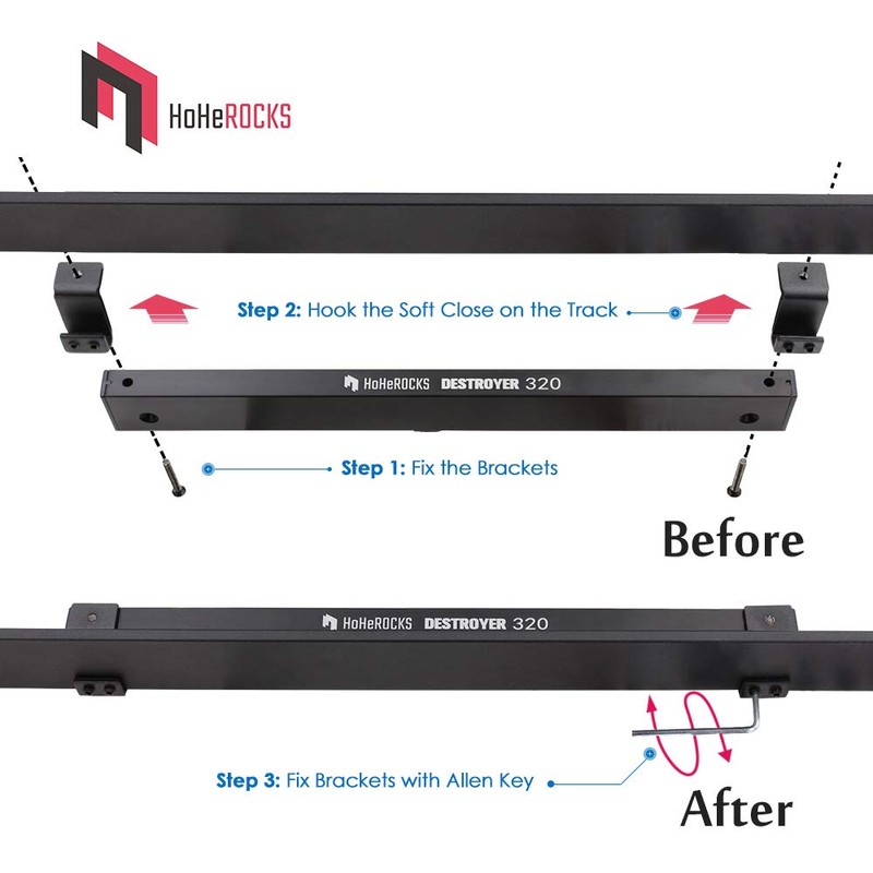 HoHeROCKS Heavy Duty Aluminum Alloy Soft Close Mechanism for DIY