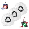 Mop Replace Head, 3 Pack Spin Mop Replacement Head for