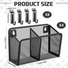 Otoolling 4 Set Slat Wall Bins Slatwall Accessories with Hook