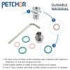 PETCHOR M12.1-1.5 x 15mm Oversize Piggyback Oil Drain Plug, Stainless