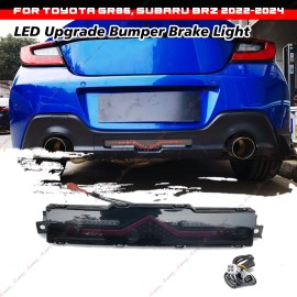 LUC LED Rear Bumper Reverse Brake Light Parking Smoked Len For 2022-2024 Subaru BRZ