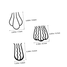 IWOWHERO 6pcs Metal Hair Side Combs u Shape Hair Pins for Women Combs Clips for Styling Forks Pins