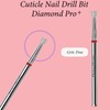 BITNBITH Inverted Tapered Cuticle Nail Drill Bit 3/32" Diamond Professional