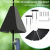 Wide Squirrel Baffle for Bird Feeder Pole, Outside Pole Mount