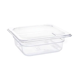 Vogue U239 1/6 Gastronorm Container 65mm 1.05 Litre Clear Catering Food Storage Pan