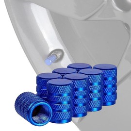 JEYORZY 8 Pieces Valve Covers Tire Valve Caps Pack Anodized Aluminum Tyre Valve Caps Set Corrosion Resistant Universal Valve Caps